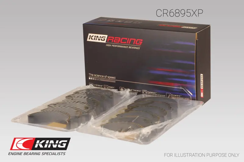 King Ford Ecoboost 3.5L V6 Connecting Rod Bearing Set Pmaxblack +0.25Mm (0.25) 2