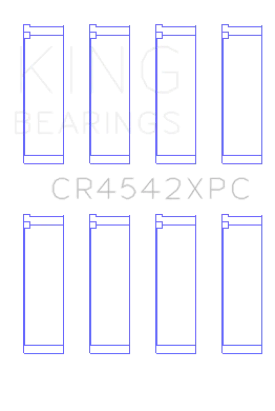 King Honda K-Series Pmaxkote Performance Rod Bearing Set Size Std Compatible With Acura Honda Models 2002-2016 1