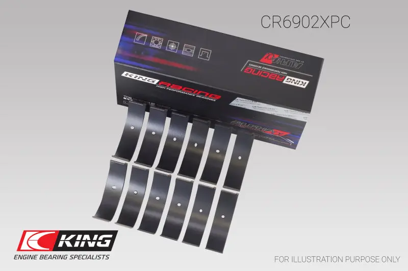 King Pmaxkote Rod Bearing Set Size +.5Mm For Nissan Vq35hr Vq37vhr Vr30dtt 1