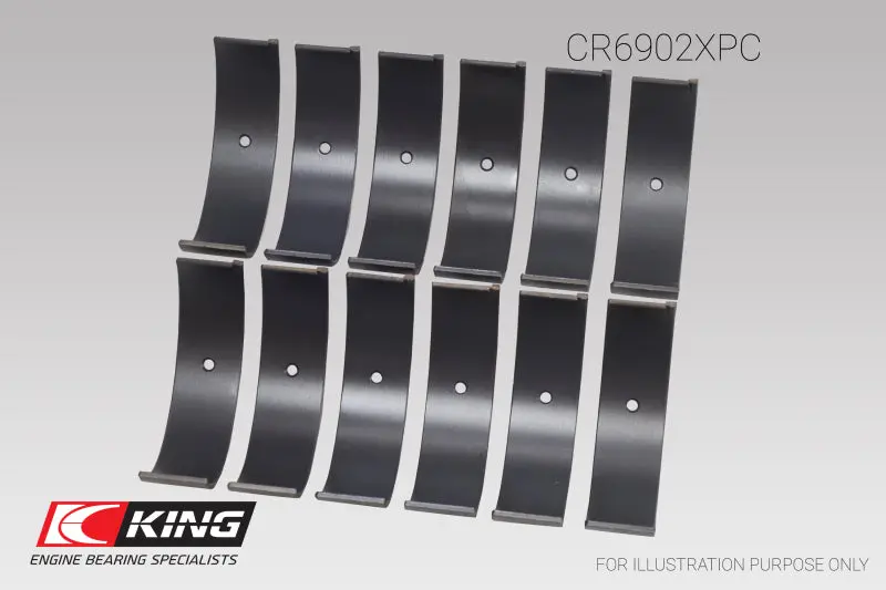 King Pmaxkote Rod Bearing Set Size +.5Mm For Nissan Vq35hr Vq37vhr Vr30dtt 2