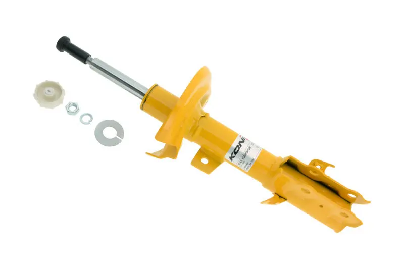 Koni Sport Yellow Front Right Shock Adjustable Low Pressure Gas Charged Strut 2010-2014 Ford Fiesta Mazda2 Excluding St 1