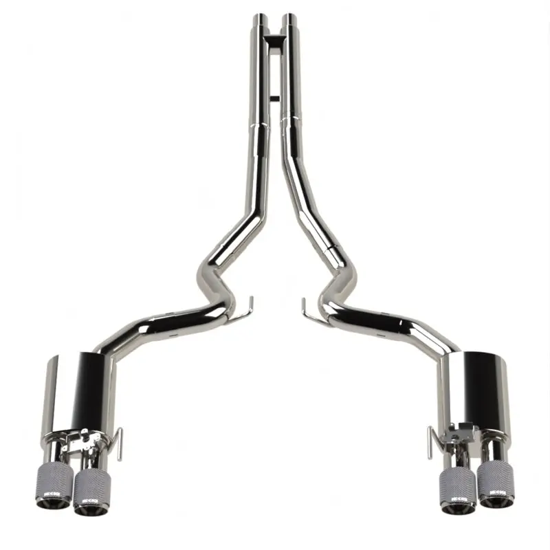 Kooks 2018–2024 Ford Mustang Gt 5.0 3 In. Valved Cat-Back Exhaust Carbon Tips 1