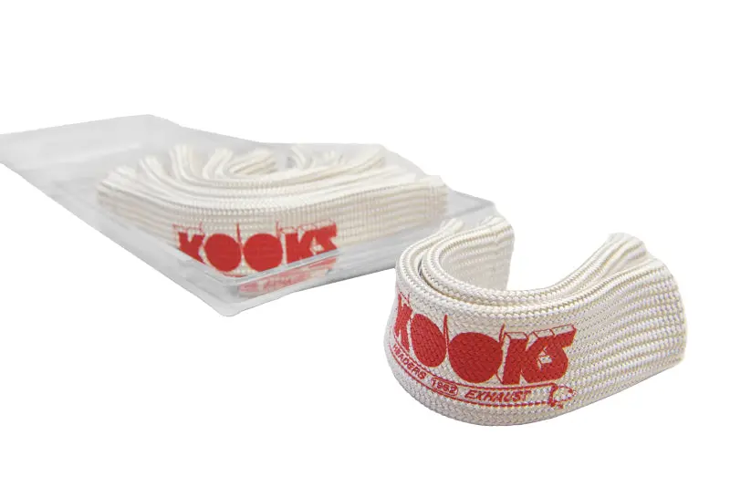 Kooks Universal Spark Plug Sleeve Set Natural With Red Logo Set Of 8 1