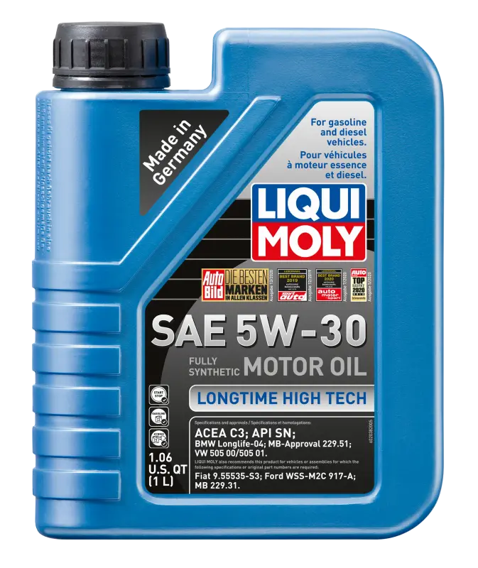 Liqui Moly 1L Longtime High Tech Motor Oil Sae 5W30 - Diesel Particulate Filter (Dpf) - Year Make Model 2