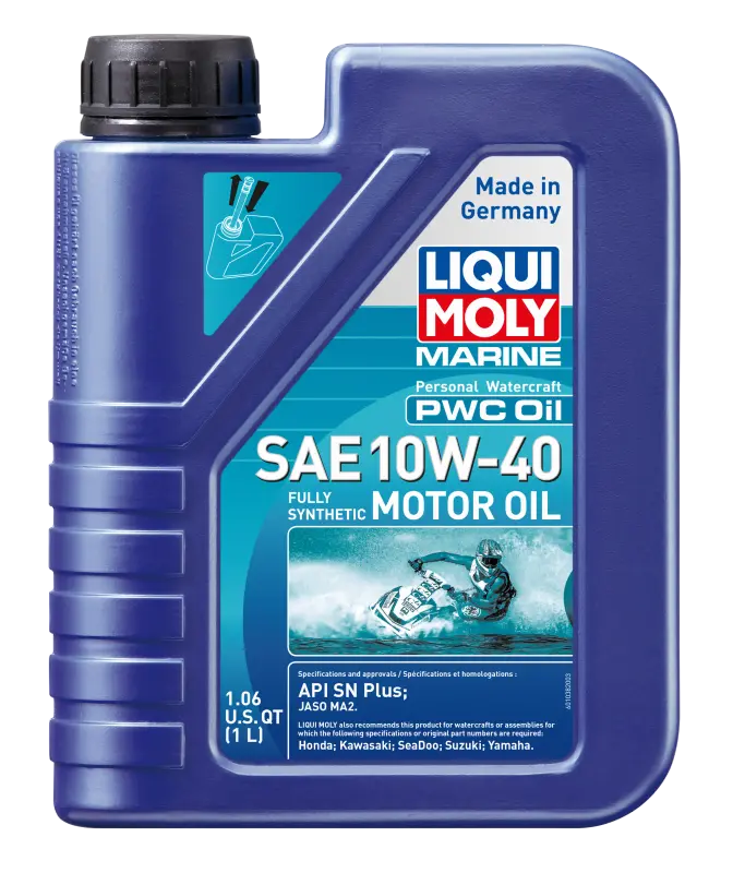 Liqui Moly 1L Marine Motor Oil For Pwc Sae 10W40 1