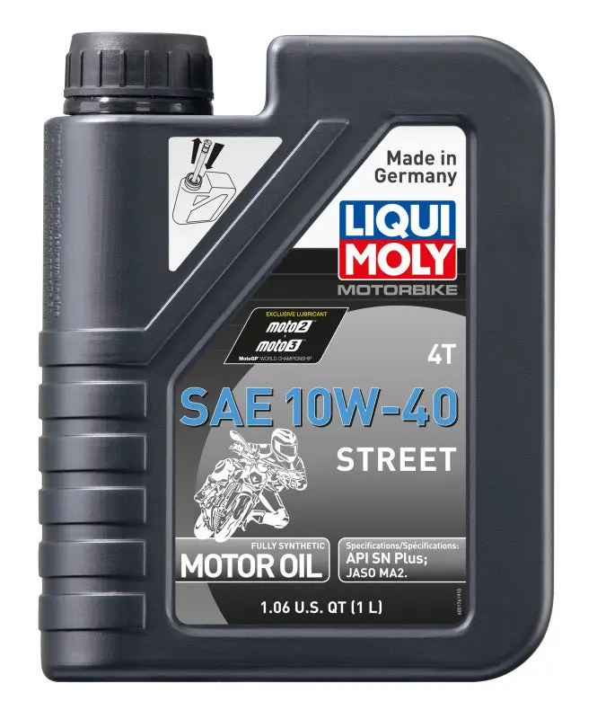 Liqui Moly 1L Motorbike 4T Sae 10W40 Street Synthetic Oil - Apr 2001-2004 Aprilia Atlantic 500 1