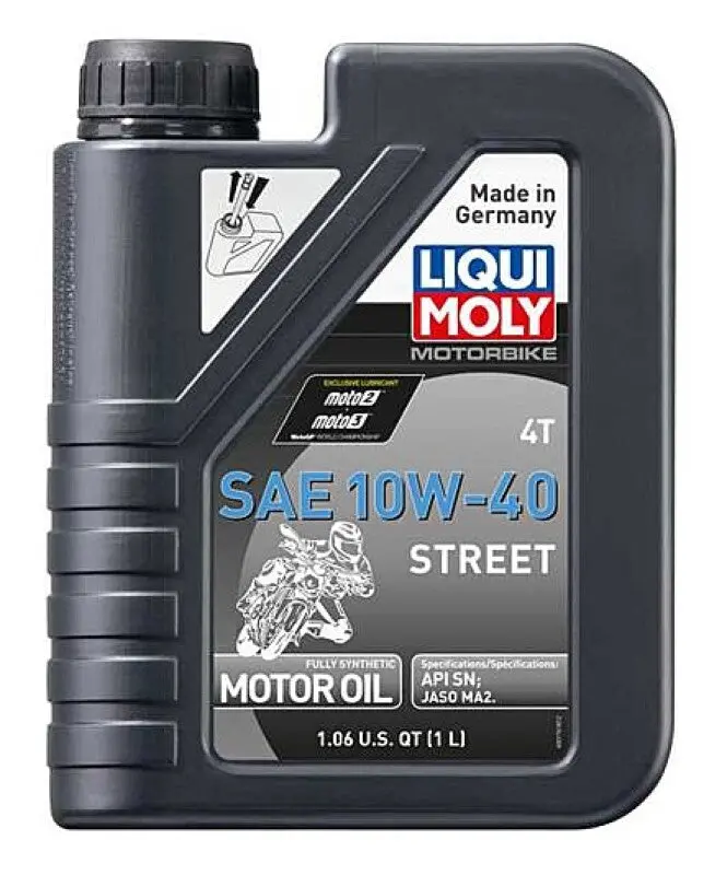 Liqui Moly 1L Motorbike 4T Sae 10W40 Street Synthetic Oil - Apr 2001-2004 Aprilia Atlantic 500 2