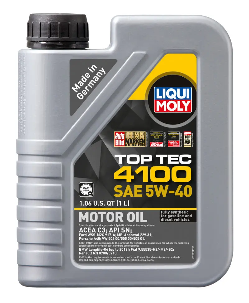 Liqui Moly 1L Top Tec 4100 Motor Oil Sae 5W40 1