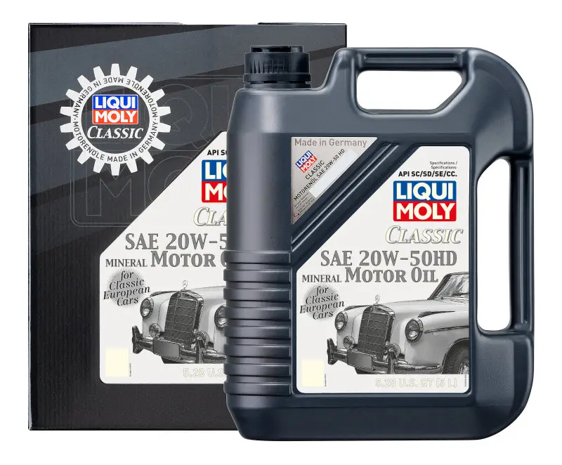 Liqui Moly Classic Motor Oil 20W50 Hd - 5L - European Classic Engines 1940S-1960S 1