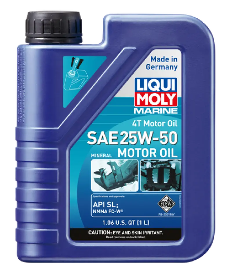 Liqui Moly Marine 4T Motor Oil Sae 25W50 1L For 4-Stroke Gasoline Engines 1
