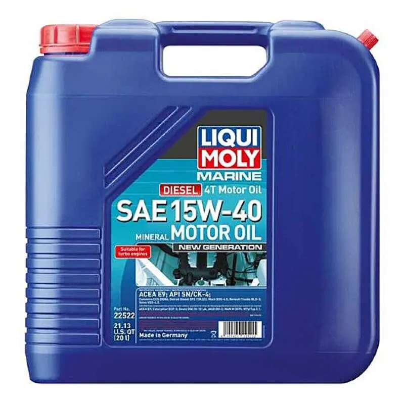 Liqui Moly Marine 4T New Generation Motor Oil Sae 15W40 20L 1