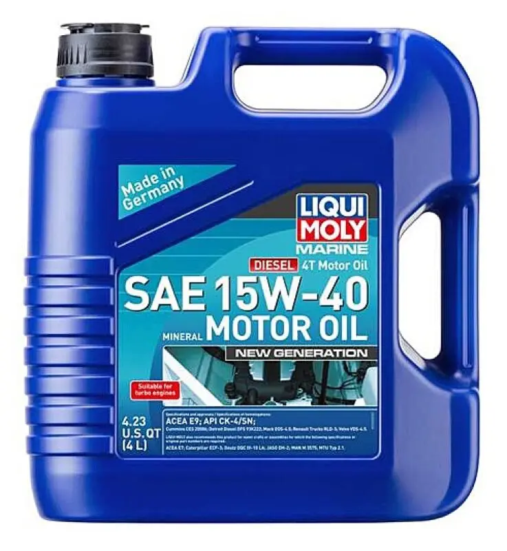 Liqui Moly Marine 4T New Generation Motor Oil Sae 15W40 4L 1