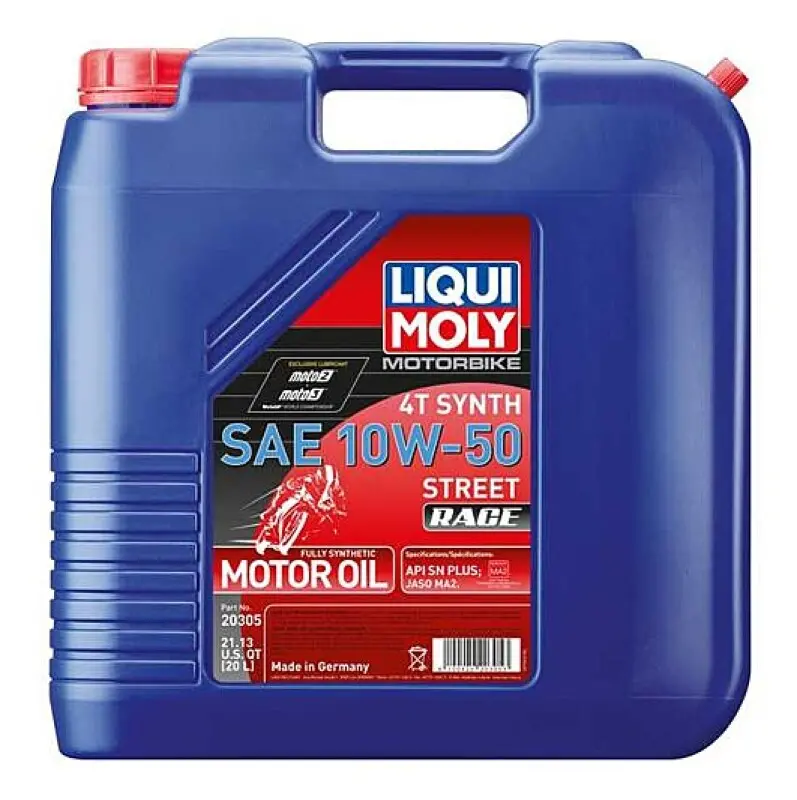 Liqui Moly Motorbike 4T Synth Sae 10W50 20L - Street Race Kit 2