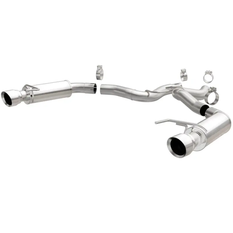 Magnaflow Axle Back Exhaust, Ss, 3In, Dual Split 4.5In Tip For 2015-2017 Ford Mustang Gt V8 5.0 1