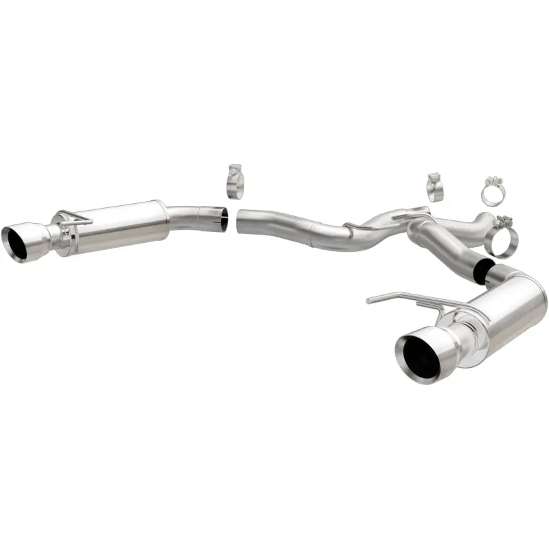 Magnaflow Axle Back Exhaust, Ss, 3In, Dual Split 4.5In Tip For 2015-2017 Ford Mustang Gt V8 5.0 2