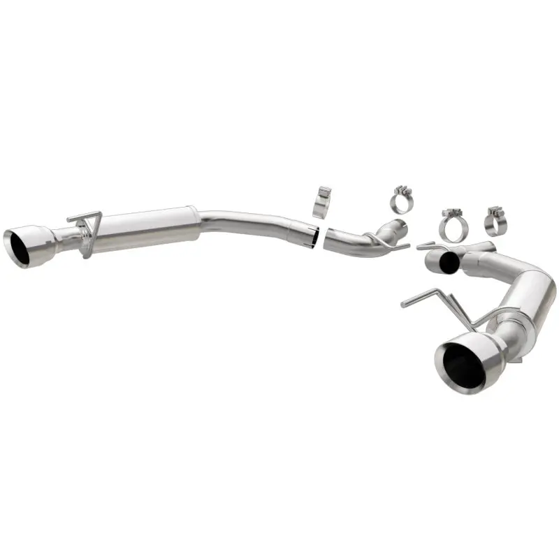 Magnaflow Axle Back Exhaust System Ss 2.5In Competition Dual Split Polish 4.5In Tip 2015-2023 Ford Mustang Ecoboost 1