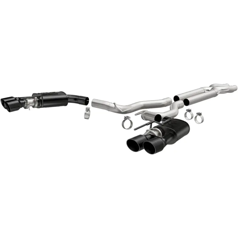 Magnaflow Cat-Back Exhaust 2018 Ford Mustang Gt 5.0L Competition Dual Exit Black 4In Tips 1
