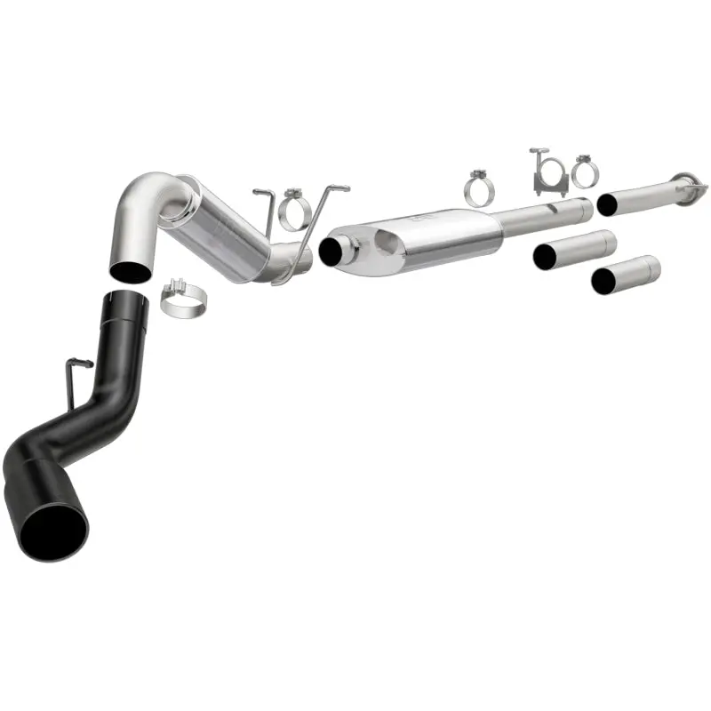 Magnaflow Cat-Back Exhaust 4In Single Rear Exit W/Black Tips For 2011-2019 Gm 2500/3500 6.0L Silverado/Sierra 1
