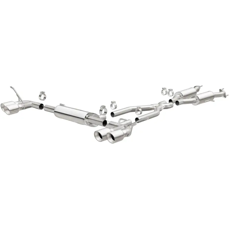 Magnaflow Cat Back Exhaust Ss 2.5In Quad Split Polish 4In Tip For 14-15 Jeep Grand Cherokee 3.6L 5.7L V6 V8 1