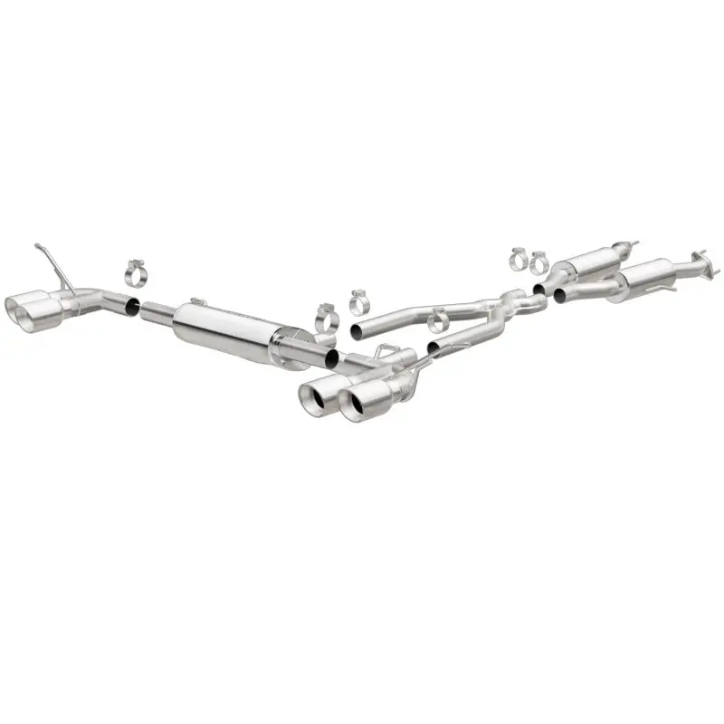 Magnaflow Cat Back Exhaust Ss 2.5In Quad Split Polish 4In Tip For 14-15 Jeep Grand Cherokee 3.6L 5.7L V6 V8 2