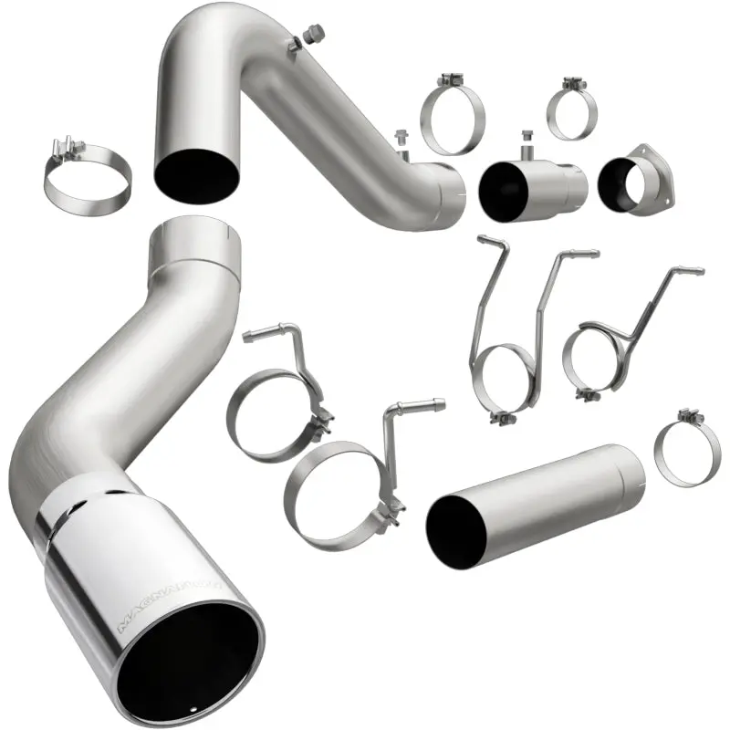 Magnaflow Cat-Back Exhaust System 2017 Chevrolet Silverado 6.6L Diesel Polished Single Wall 6In Tip 2