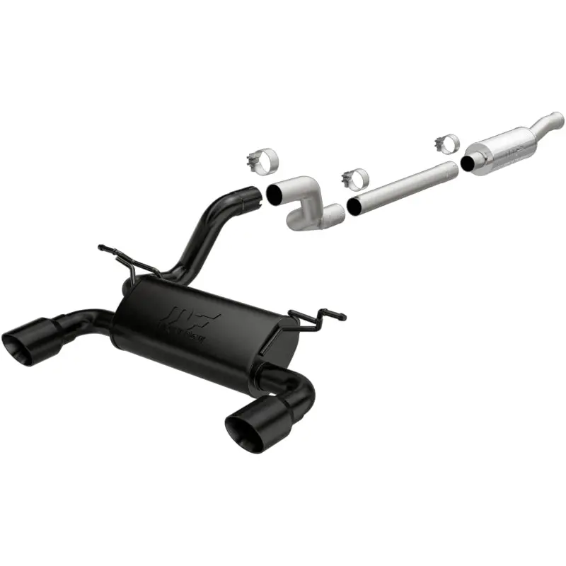 Magnaflow Cat-Back Exhaust System 4In Dual Black Coated Tips 2018 Jeep Wrangler 2.0L 1