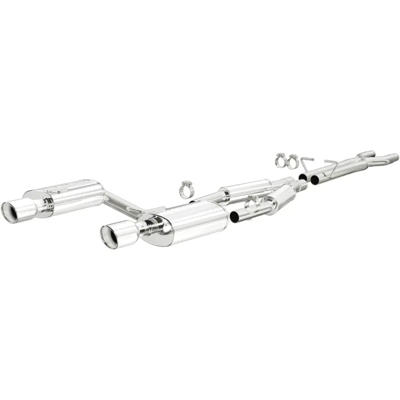 Magnaflow Cat-Back Exhaust System For 05-07 Audi A4 Quattro V6 3.2L Dual Split Rear Exit With 2 Tips 1