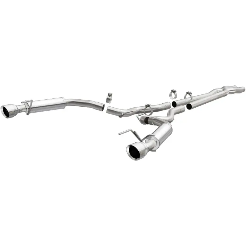 Magnaflow Cat Back Exhaust System Ss 2.5In Competition Dual Split Polished 4.5In Tips 2015-2017 Ford Mustang V6 3.7L 1