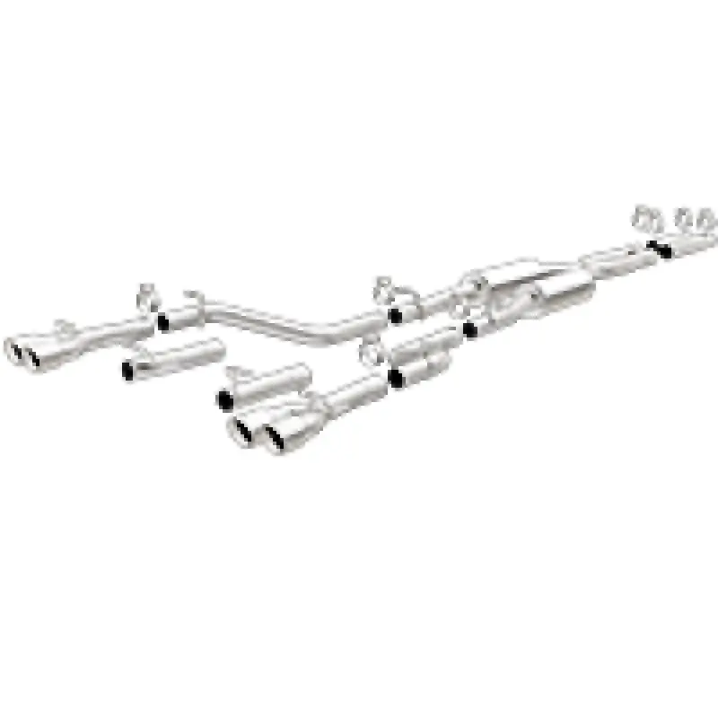 Magnaflow Cat-Back Exhaust System Ss 2.5In Quad Split Rear 3.5In Tip 2015-2023 Dodge Challenger 3.6L V6 1