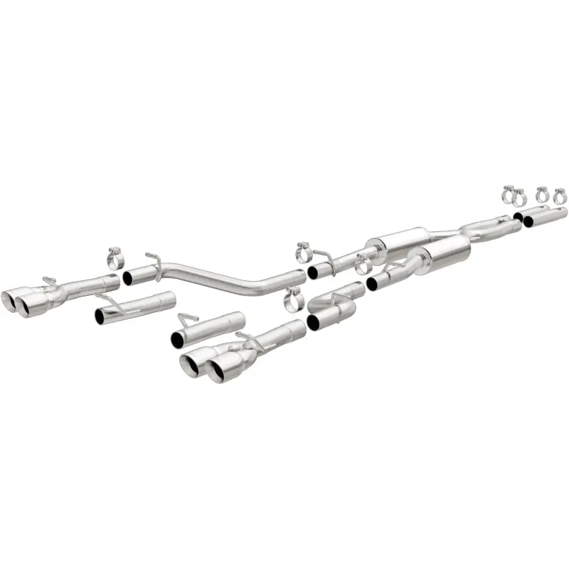 Magnaflow Cat-Back Exhaust System Ss 2.5In Quad Split Rear 3.5In Tip 2015-2023 Dodge Challenger 3.6L V6 2