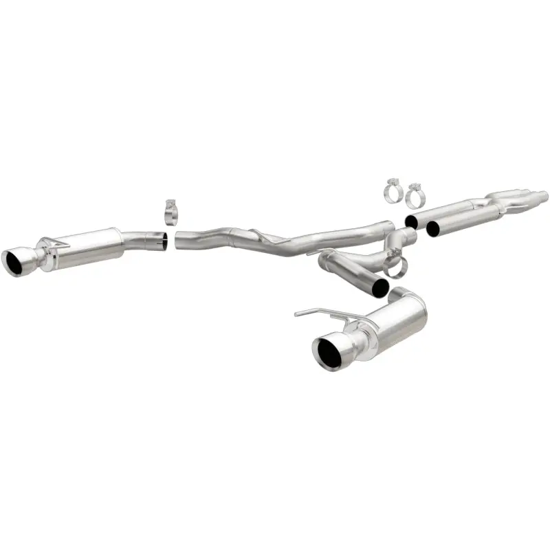 Magnaflow Cat Back Exhaust System Ss 3In Competition Dual Split Polished 4.5In Tips 2015 Ford Mustang Gt V8 5.0 1