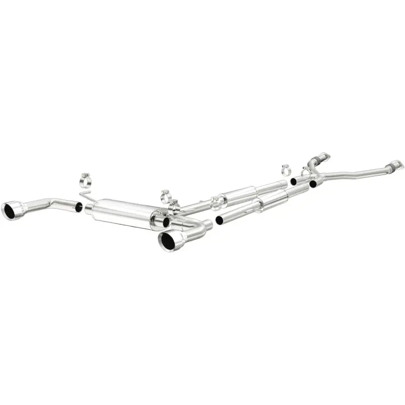 Magnaflow Cat-Back Exhaust With Polished Tips For 14-24 Infiniti Q50 V6 3.7L Dual Split Rear Exit 1