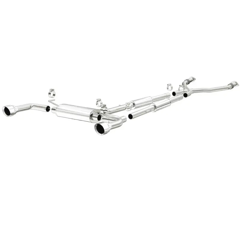 Magnaflow Cat-Back Exhaust With Polished Tips For 14-24 Infiniti Q50 V6 3.7L Dual Split Rear Exit 2