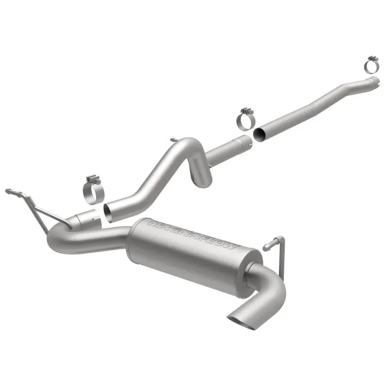 Magnaflow Cat-Back Performance Exhaust For 12-14 Jeep Wrangler 4Dr Single Straight Rear P/S Exit Stainless Steel 1