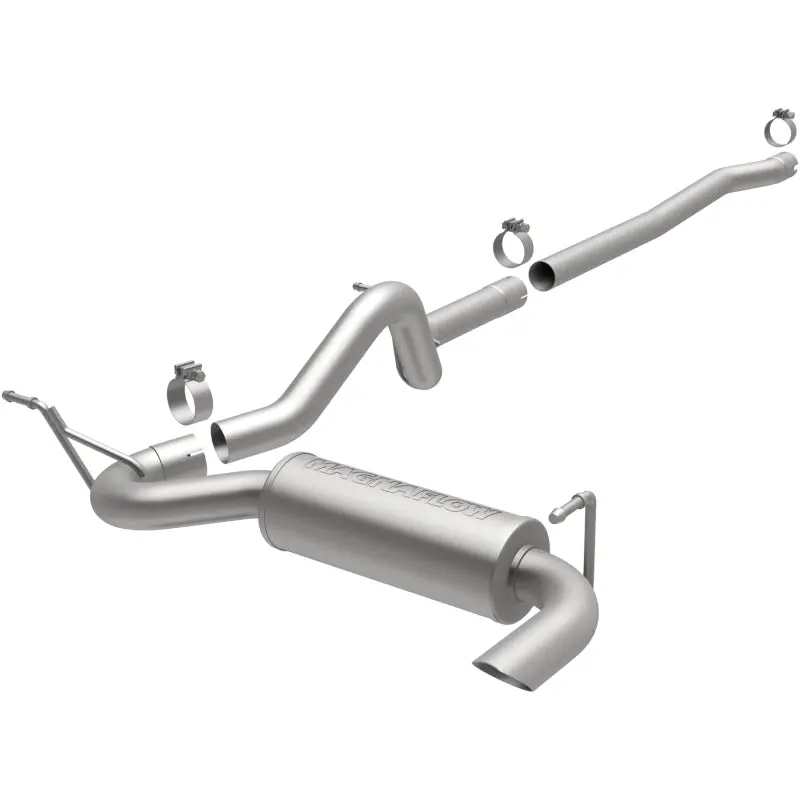 Magnaflow Cat-Back Performance Exhaust For 12-14 Jeep Wrangler 4Dr Single Straight Rear P/S Exit Stainless Steel 2