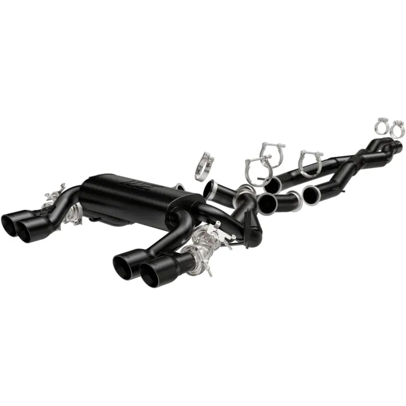 Magnaflow Cat-Back Performance Exhaust System 15 Bmw M3/M4 L6 3.0L Quad Split Rear Exit With 3.5In Black Tips 1