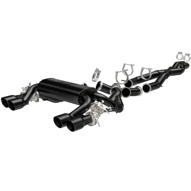Magnaflow Cat-Back Performance Exhaust System 15 Bmw M3/M4 L6 3.0L Quad Split Rear Exit With 3.5In Black Tips 2