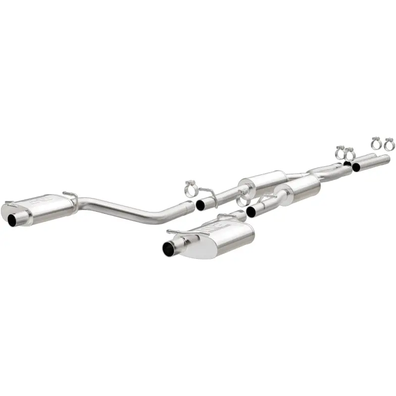 Magnaflow Cat-Back Ss 2.5In Dual Split Rear Exit Oem Tips For 15-16 Dodge Charger Chrysler 300 5.7L V8 1