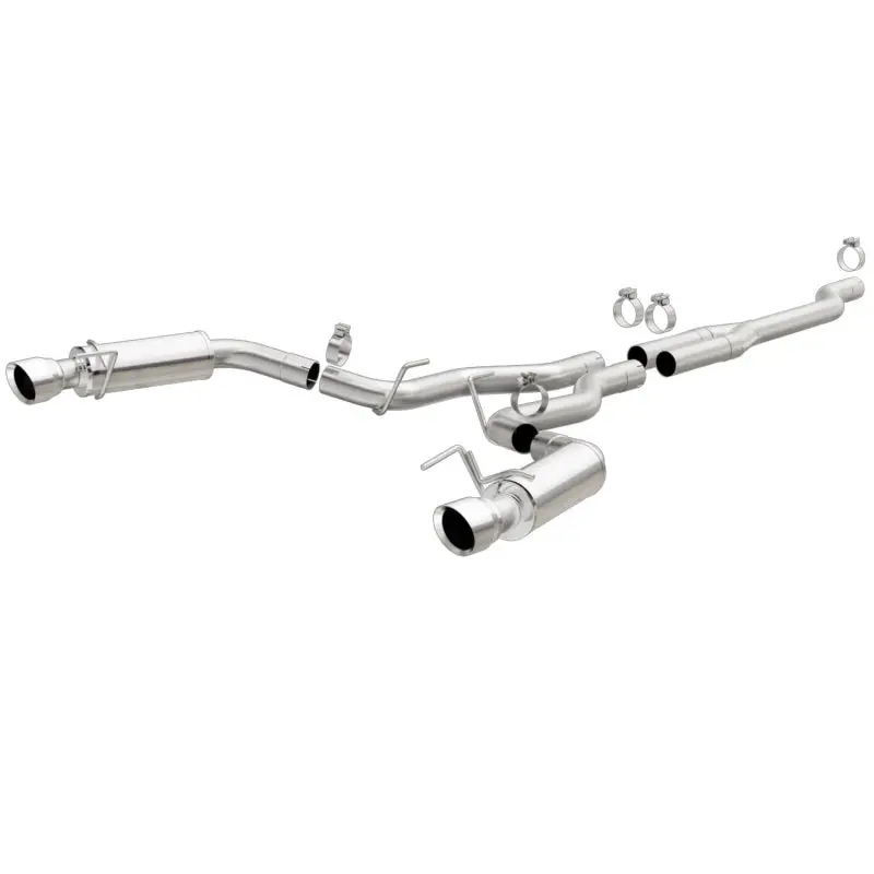 Magnaflow Cat Back Stainless Steel 2.5In Competition Exhaust 4.5In Tips For 2015 Ford Mustang Ecoboost 1