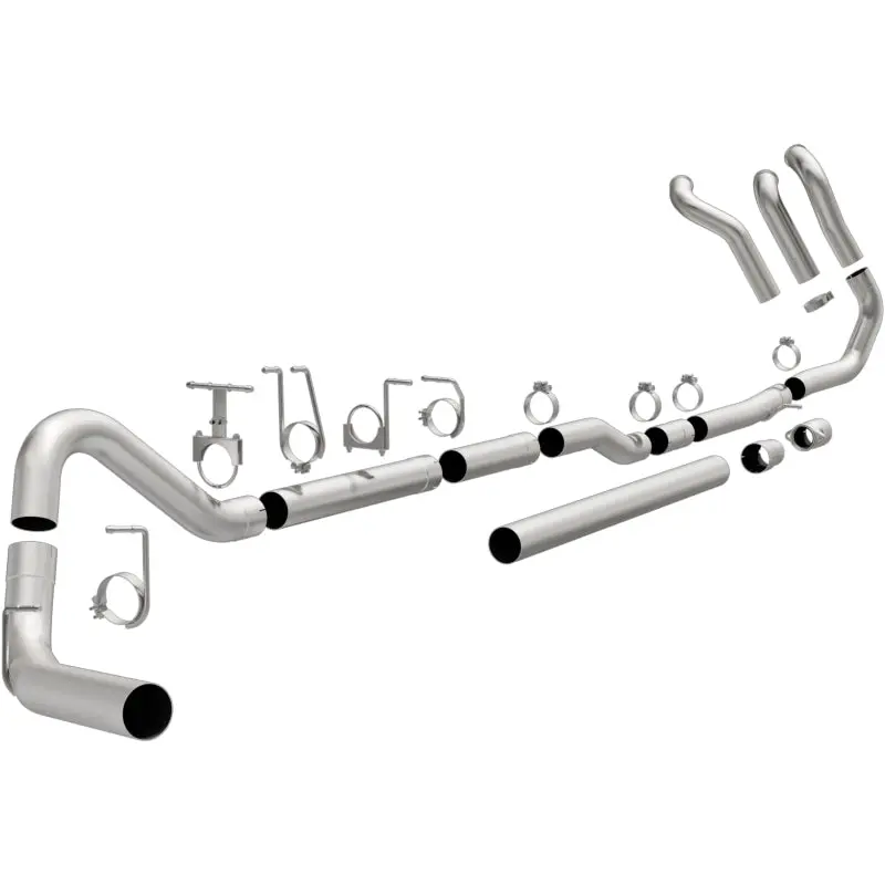 Magnaflow Custom Builder Pipe Series Turbo-Back Exhaust System - Ford F-250/F-350 Super Duty 7.3L Diesel 4In - 99-03 2