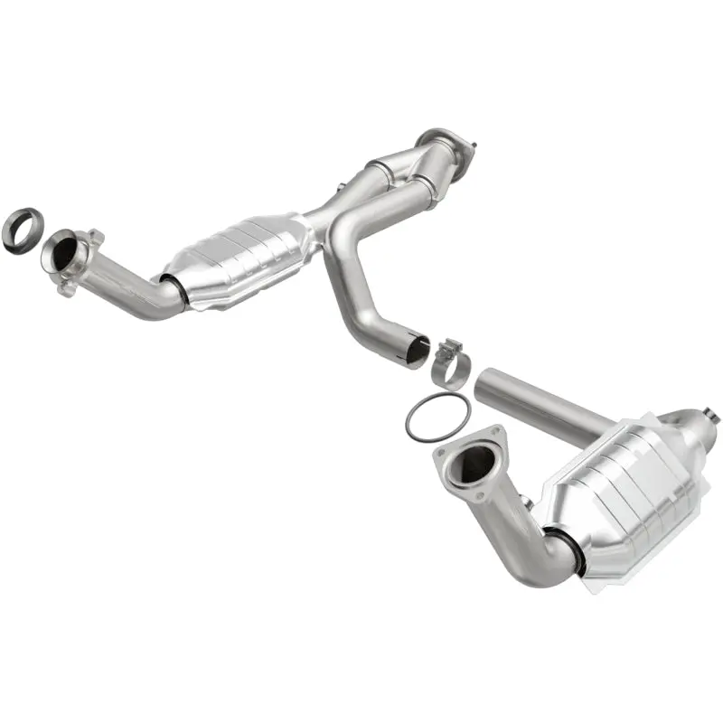 Magnaflow Direct Fit Y-Pipe Assembly 2Wd For 02-06 Cadillac Truck 5.3L Dual Converter Compatible With Chevy Truck 99-07 2