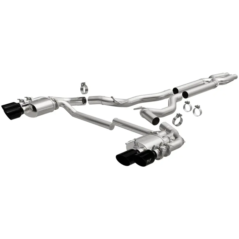 Magnaflow Neo Cat-Back Exhaust System For 18-21 Ford Mustang 5.0L V8 Gt, Bullitt, Mach 1 With Quad Black Chrome Tips 1