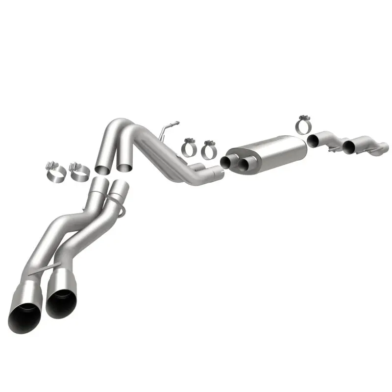 Magnaflow Ss Catback Exhaust Dual Same Side Exit 3.5In Tips For 2011-2014 Ford F-150 3.7L 5.0L 6.2L 1