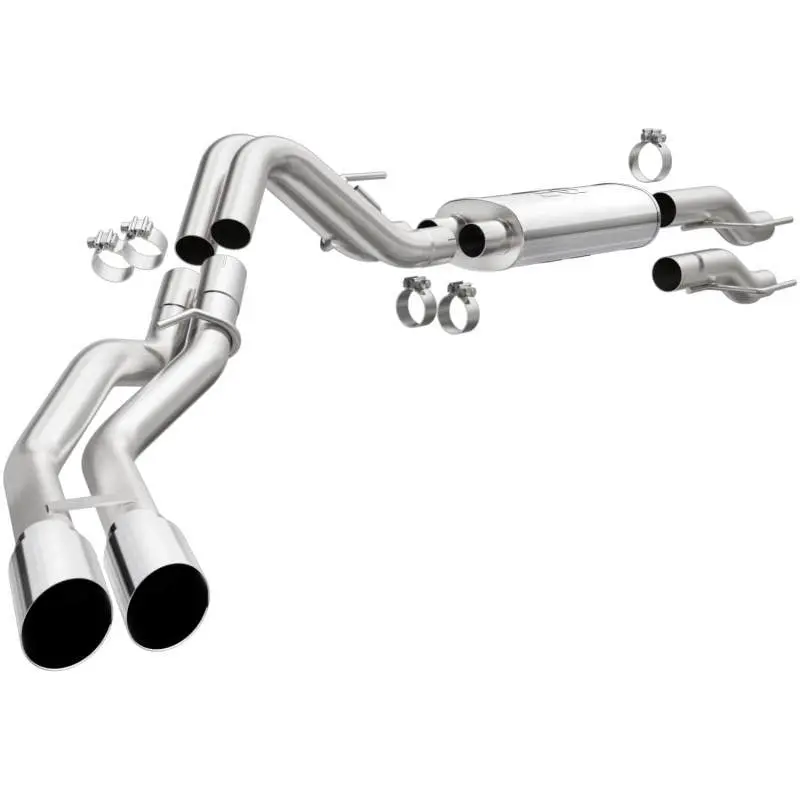 Magnaflow Street Series Cat-Back Exhaust System For 15-21 Ford F-150 Ss Polished Rear Exit 1