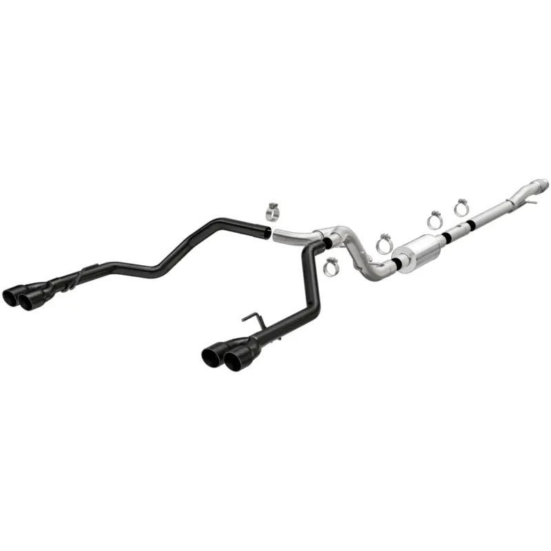 Magnaflow Street Series Quad Split Rear Exhaust With Black Tips For 2019 Chevy Silverado 1500 V8 5.3L 1