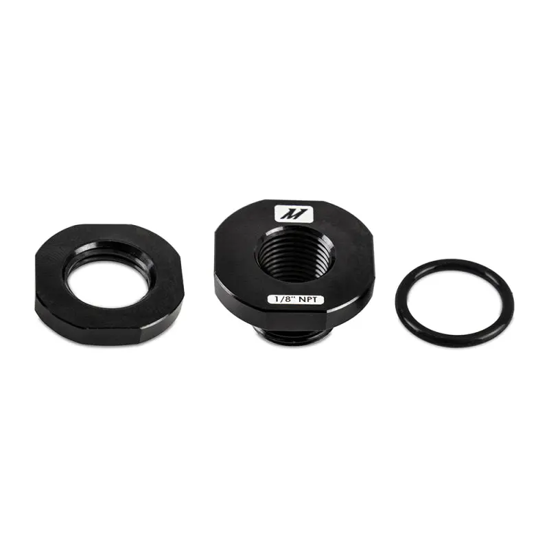 Mishimoto 1/8In Npt Cnc-Machined Nozzle Mount Adapter Black 1