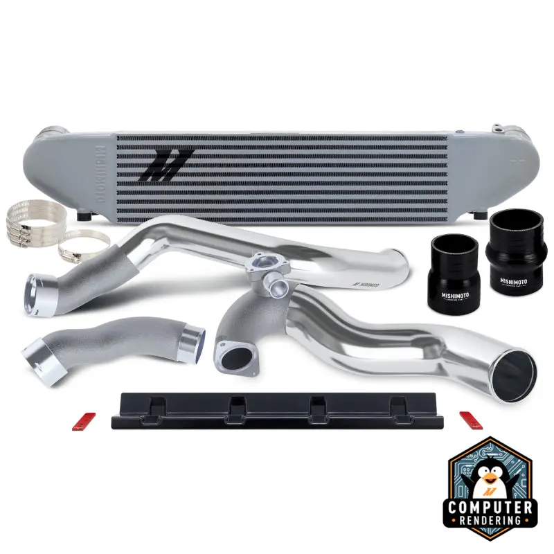Mishimoto 2.3L Ecoboost Performance Intercooler Kit For 2024+ Ford Mustang – Silver/Polished 1
