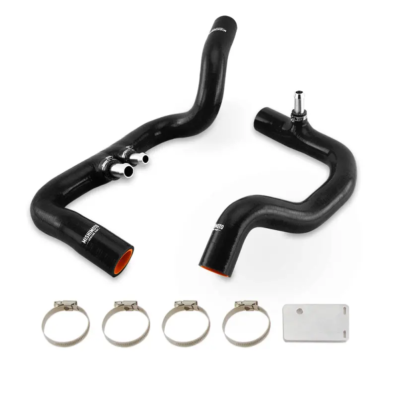 Mishimoto 2018+ For Jeep Wrangler Jl / Gladiator Jt 3.6L At Black Silicone Radiator Coolant Hose Kit 1