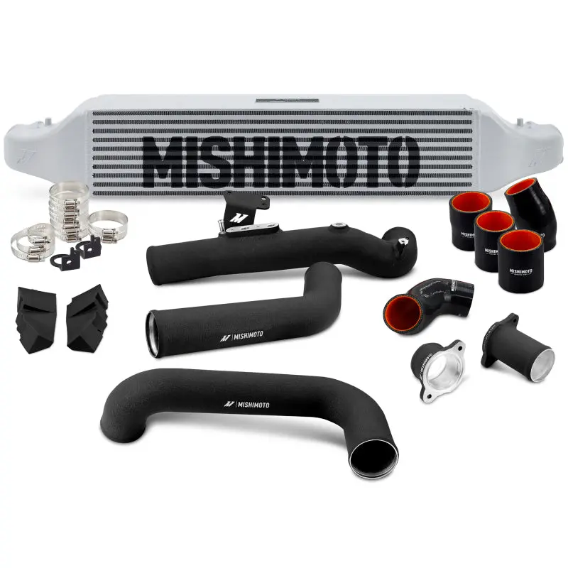 Mishimoto 2022+ Honda Civic 1.5T Intercooler Kit Silver Intercooler Black Pipes 1