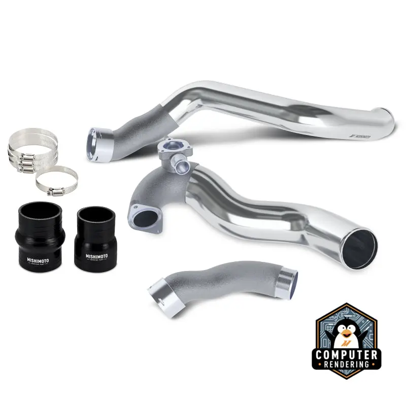 Mishimoto 2024+ Ford Mustang Ecoboost Charge Pipes – Polished 1
